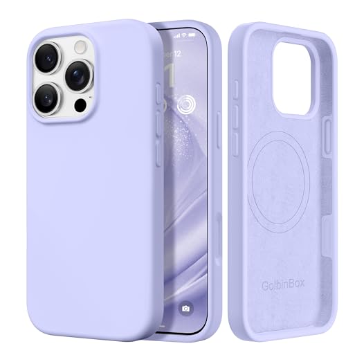Image of GolbinBox Magnetic for iPhone 16 Pro Max Case, Silicone Cover, Lilac