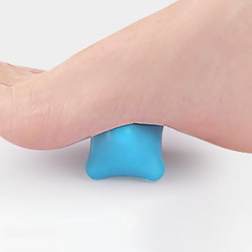 Miniatura 7 de FOMIYES Bola de masaje de silicona, bola de masaje para ejercicio, bola de masaje para el cuello, bola de masaje de fitness, gel de sílice azul,