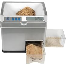 Electric Rice Milling Hulling Machine, Automatic Wheat Cereals Peeling Sheller, Paddy Huller Sheller Hulling Household, for Light Brown Rice, Germ Rice, 30KG/H