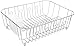 Rubbermaid AntiMicrobial In-Sink Dish Drainer With Silverware Cup, Chrome, Large (FG6032ARCHROM)