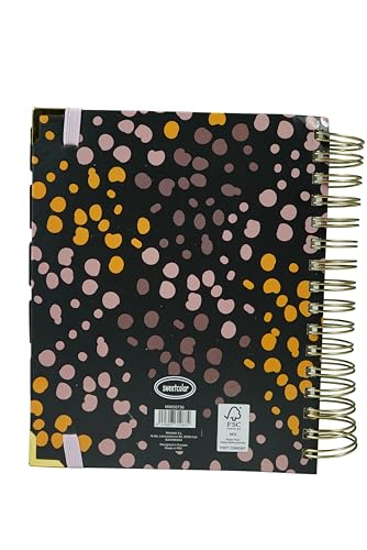 School Diary Page by Day | Ideal for Teachers and Students | Black | Measures 2.5 x 20 x 21.5 cm Sweet Color - Image 4