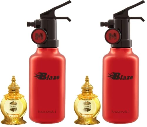 Image of Ajmal Mukhallat AL Wafa Concentrated Perfume Oil Oriental Musky Alcohol-free Attar 12ml for Unisex and Maryaj Blaze Eau De Perfume Citrus Aromatic Perfume 100ml for Men