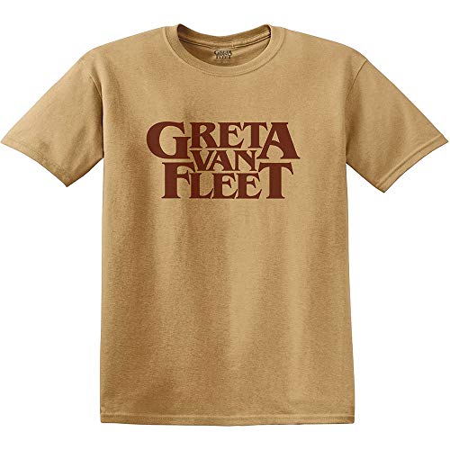 Rock Off Sand Greta Van Fleet Logo Oficial Camiseta para Hombre (Large)
