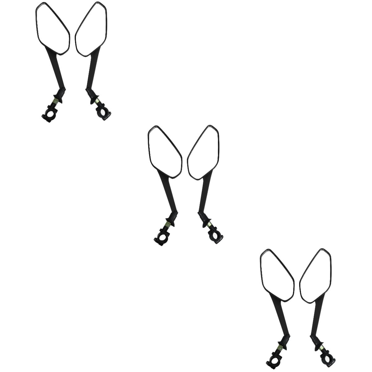 TOYANDONA 3 Ensembles Miroir de Vélo Arrière Réglable Ensemble de Rétroviseurs de Sécurité à Large Angle pour Vélo de Montagne Offrant une et Étendue pour Conduite Sécurité