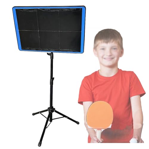 Table Tennis Rebound Board with Stand,Professional Table Tennis Return Board,Indoor Training Equipment,Angle Adjustable,Suitable for Home Gyms and Schools