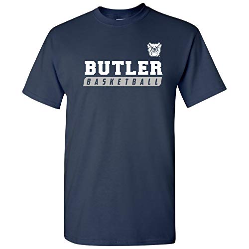 Butler Bball Slant Tee - MD Navy