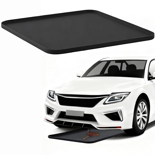 Oil Drip Pan for Under Car Oil Spill Mat for Garage Floor Waterproof Driveway Outdoor Oil Drip Tray Silicone Oil Drip Pan No Splatter Non-Slip Oil Catch Pan Easy to Clean Reusable