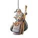 Enesco Foundations Santa with Staff Ornament, 4.25-Inch