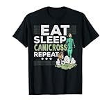 Eat Sleep Canicross Repeat - Esto es para hombres y mujeres que aman correr con sus perros. Un regalo de canicross para dueños de perros parte de 6 patas, 2 corazones, 1 equipo. Una ropa de canicross para los amantes de los perros en su próxima carrera de canicross.