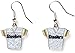 NFL Pittsburgh Steelers Glitter Jersey Earrings