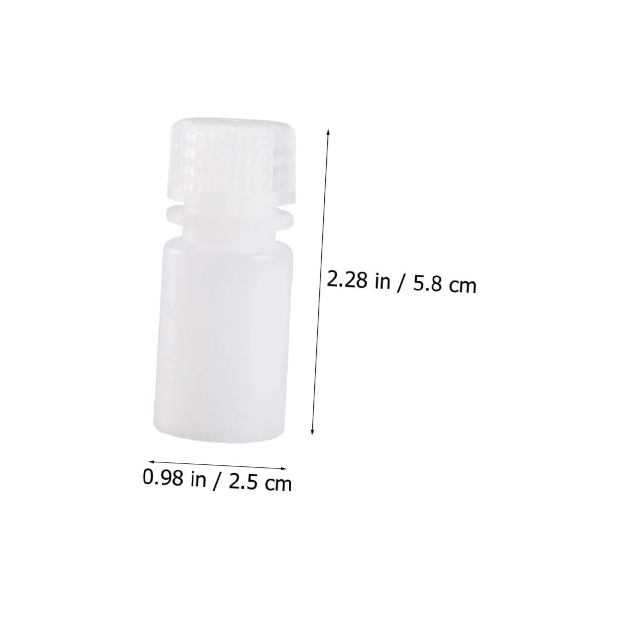 MUCKLILY 10pcs Acid/Alkali-Resistant Pp Plastic Bottles Heatproof Lab Reagent Bottle Odorless Thickened Leakproof Design