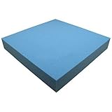 Heiro Schaumstoffplatte Blau 50x50cm Schaumstoff Kissen Schaumstoffpolster - extra formstabil - 8cm dick