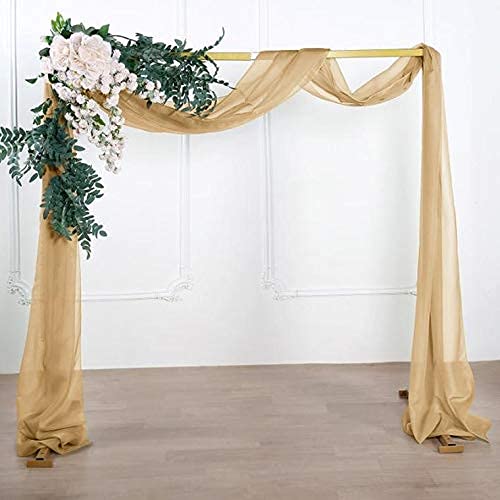 18Ft Wedding Arch Draping Fabric Backdrop Drapery for Parties Ceiling Wedding Arch Reception Drapery Fabric Décor
