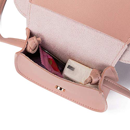 Bolsa de Ombro Feminina Infantil de Couro Sintético Bolsinha De Mão Infantil Laço Várias Cores Fashi
