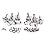 Gitarre Stimmwirbel Pack Metallmechaniken für Gitarre Unterlegscheiben für Stahlseiten