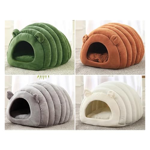 Nid de chat chauffant semi-fermé isolant la chaleur du chiot - 3