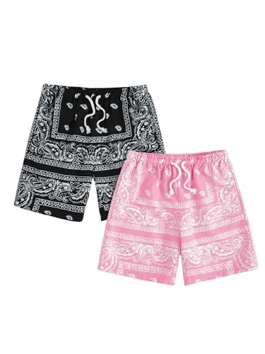 Pantalones cortos tipo bandana para niño ideales para vacaciones de verano y playa