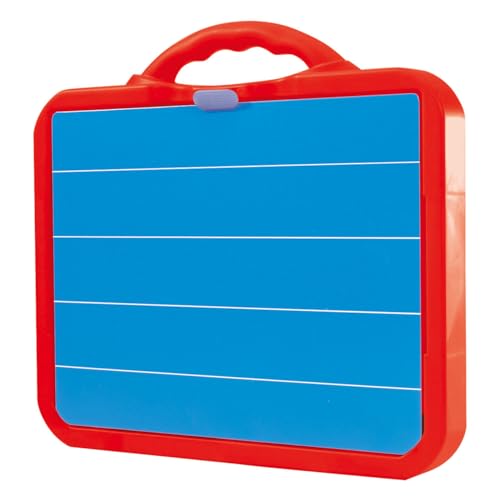 Simba 106304026 - Art und Fun ABC Magnettafel im Koffer, Groß- und Kleinbuchstaben, Kreide, Schwamm, 62 Teile, 32x30cm, ab 3 Jahre