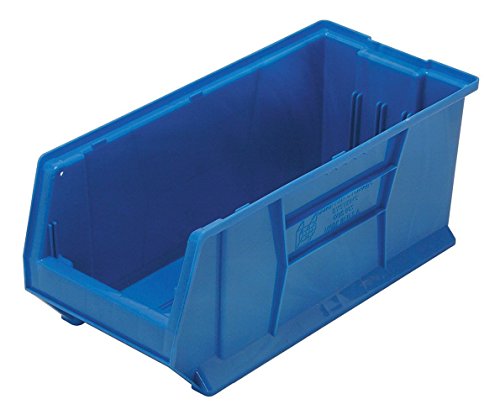 Flash Sale Quantum QUS953 Plastic Storage Stacking Hulk Container, 24-Inch by 11-Inch by 10-Inch, Blue, Case of 4