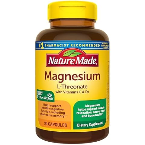 Nature Made Magnesium L-Threonate with Vitamin C & Vitamin D3 Cover