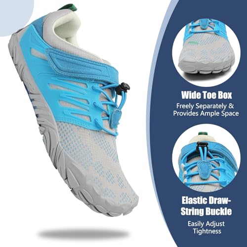 Image of SAGUARO Womens Mens Barefoot Shoes Minimalist Trail Runner Wide Toe Box Zero Drop Outdoor Cross Training Shoe