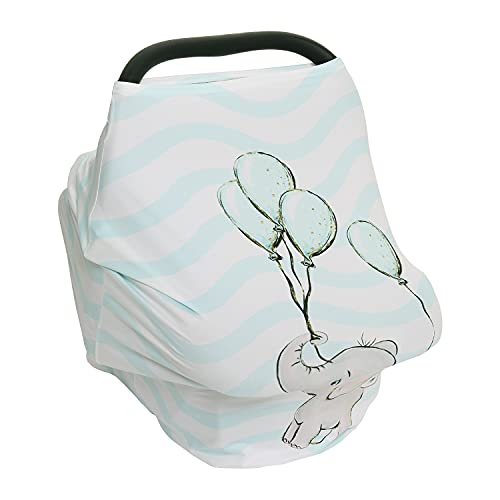 Image of PPOGOO Nursing Cover for Breastfeeding Super Soft Multi Use for Baby Car Seat Covers Canopy Shopping Cart Cover Scarf Light Blanket Stroller Cover