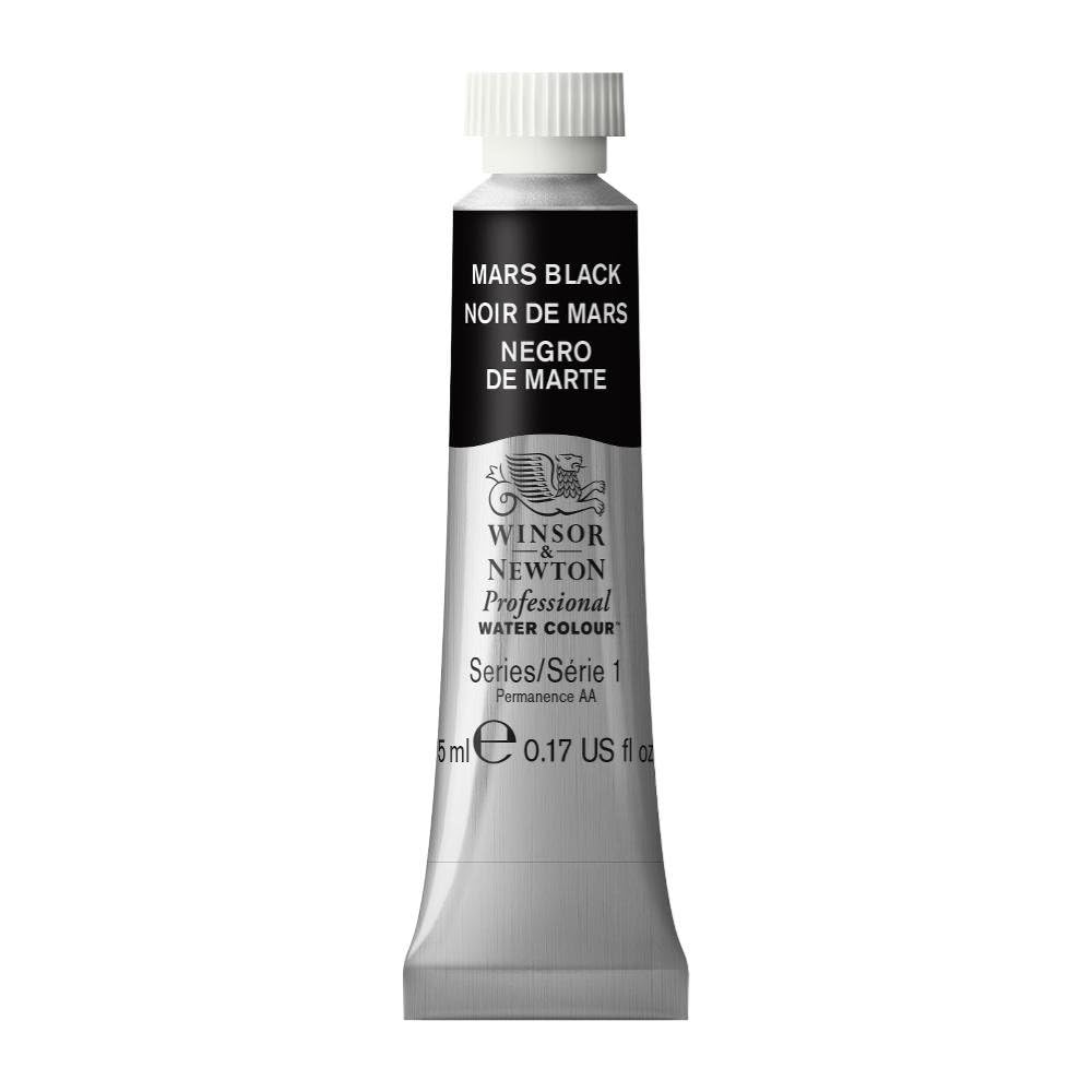 Winsor & Newton Professional Water Colour Paint, 0.17-oz Tube, Mars Black
