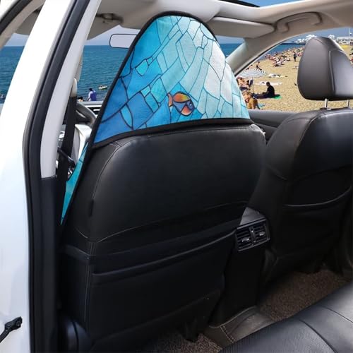Image of Vintage Turtle Car Seat Towel Cover Fashion Auto Interior Waterproof Soft Auto Seat Covers Anti-Slip Vehicle Seat Protector Universal Size Fit for Most Cars SUVs Trucks Vans