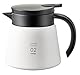 Hario VHS-60W CD-V60-02-white-550 ml Teekanne, Edelstahl/Plastik, weiß