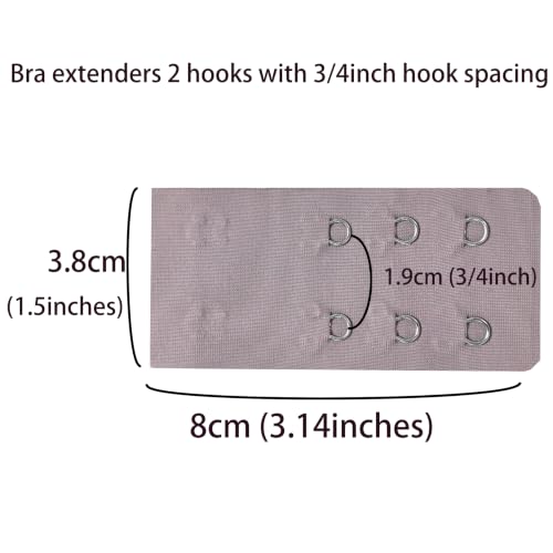 Image of SAMGU Women's Bra Extenders 2 Hook /3 Hook /4 Hook /5 Hook /6 Hook Soft Stretchy
