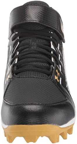Under Armour mens Harper 6 Mid Baseball Shoe, Black/White, 10 US | Image 1