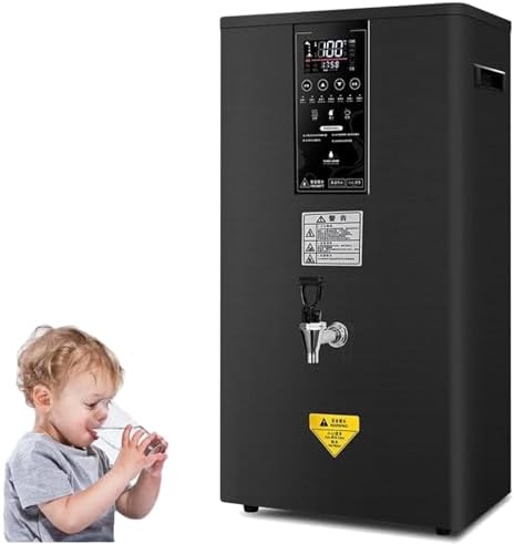 Commercial Hot Water Dispenser, High Power, Large Capacity for Restaurant, Hotel, Office,Black-80L