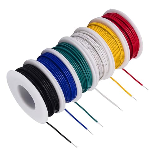 TUOFENG 20 AWG Solid Wire Kit 6 Colors