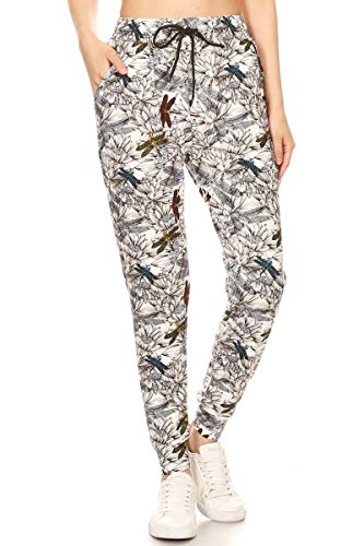 Image of Leggings Depot Premium Jogger Women's Popular Print High Waist Track Pants(S-XL)