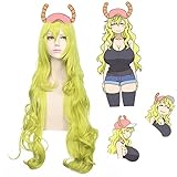 Quetzalcoatl Lucoa Cosplay Wig Conna The Dragon Maid of the Lin Family Anime Props
