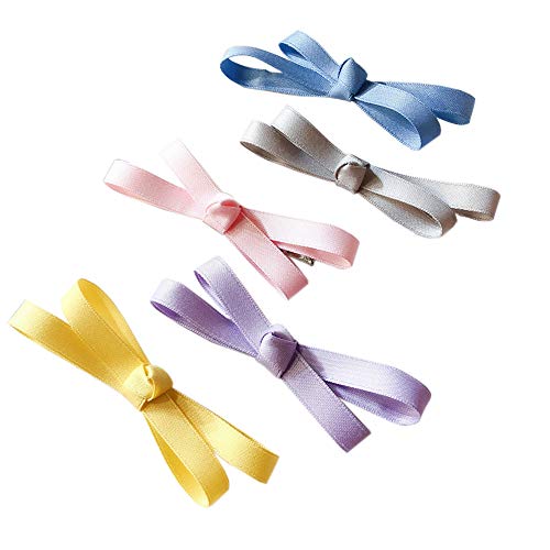 5pcs Cute Bow Tie Alligator Hair Clips, Duckbill Hairpins for Women Girls Hair Styling Tools Accessories, Christmas Gift image 4