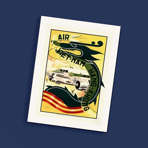 Affiche Air France Viêt-Nam idée cadeau poster vintage aviation 30x40