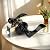 Probrico Passage Door Levers 3 Pack Matte Black Interior Door Lever, Black Passage Door Handle for Hallway and Closet Keyless Door Handle Lock, Reversible Door Lever Wave Style