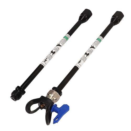 Spray Extension Rod, Stainless Steel Lightweight Spray Wand for Construction for Various Terrains (Black)