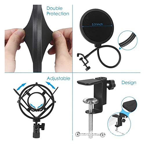 Kit microphone USB professionnel 192KHZ/24Bit avec capsule cardioïde