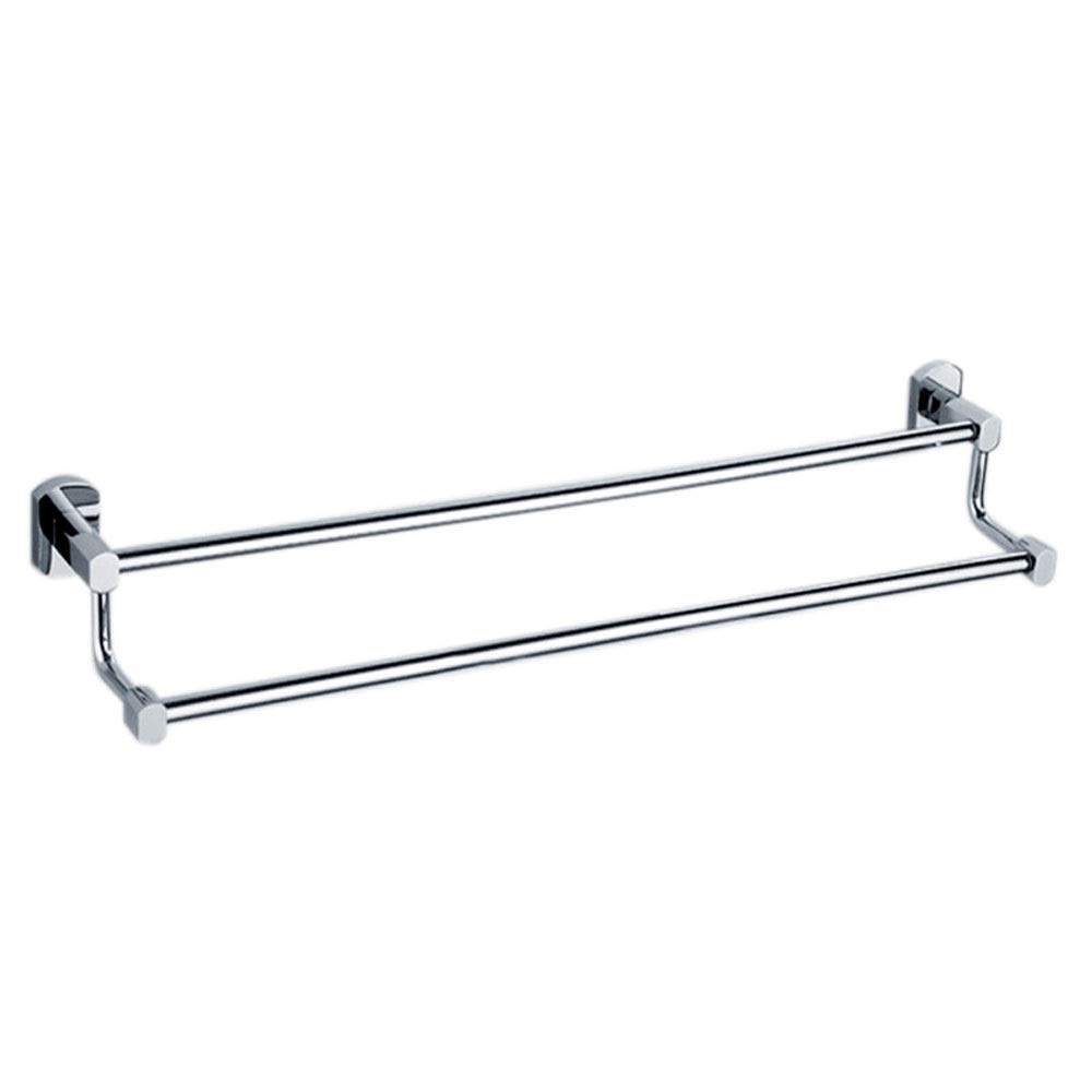 Porte-serviettes mural double en cuivre : design élégant et finition luxe pour votre salle de bain
