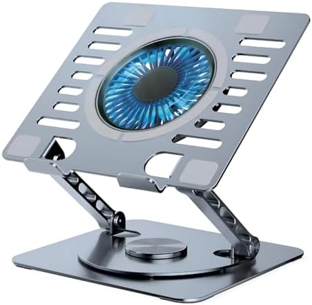 Suporte para Notebook Com Cooler Apoio Base de Aluminio para Lapt...