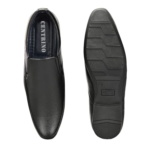 Image of Centrino Slip-On Men's Formal Shoe | Stylish with Soft Cushioned Insole | Sleek Slip-On Design for Formal Look | Durable with Anti-Skid Sole | Ideal for Office Wear (9287)