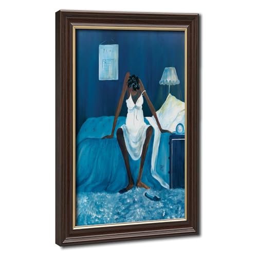 Impression giclée d'art Afro-Américain Annie Lee sur toile de qualité avec cadre suspendu
