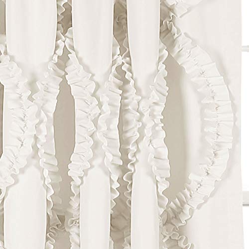 Lush Decor Avon Window Curtain Ivory Panel for Living Dining Room, Bedroom (Single), 54" W x 63" L, White - Image 3
