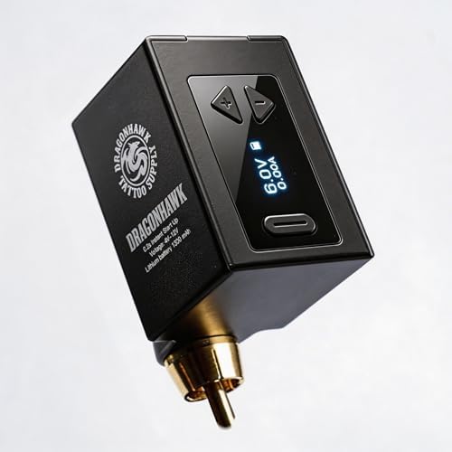 Dragonhawk B1 RCA Wireless Tattoo Battery Power Supply 1300mAh 4-12V