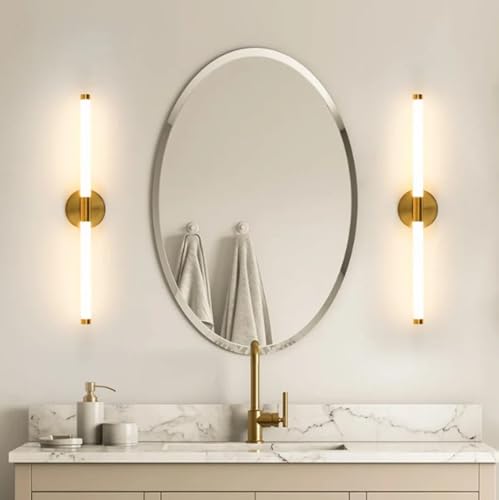 Image of Lamp master Round Acrylic LED Wall Light | Soft Bright White Lighting | Modern Luxury Mirror Light for Bathroom, Bedroom, Living Room, Hotel Passage | Energy Efficient Wall Fixture Pack of 1