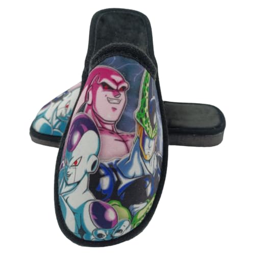 Ya en mundofriki.es: HECHO EN ESPAÑA Zapatillas de Estar por Casa - Pantuflas de Hombre - Zapatillas Perfectas para Regalar (malos dragon ball, Sistema tallas calzado EU, Adulto, Números, mediano, 41)
