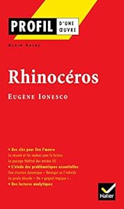 Livres Couvertures de Profil d'une oeuvre : Rhinocéros de Ionesco