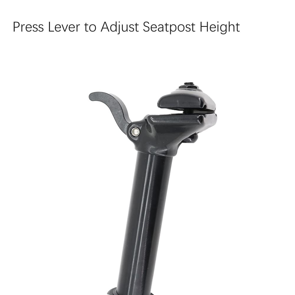 Tubo Sella Bici Dropper SeatPost Manual di Controllo LIVATORE A Leva Altezza Regolabile Post Post Hydraulic BICYTLE 100mm Viaggio 375mm 30.9 31,6 mm MTB.(31.6mm)